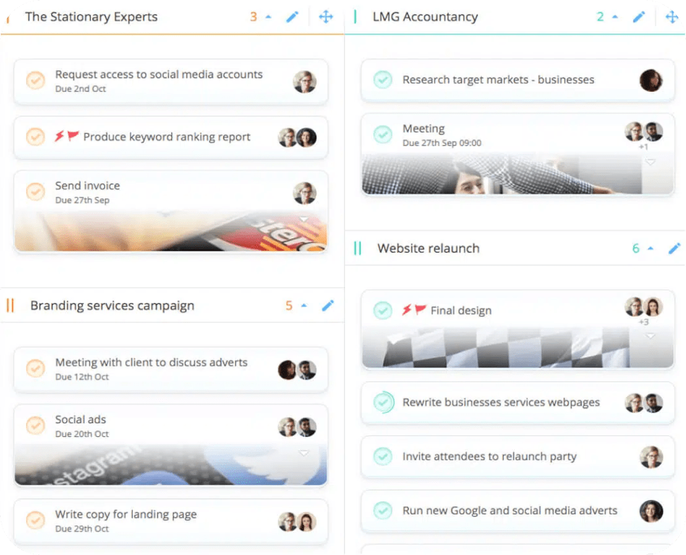 Ayoa's kanban workflow